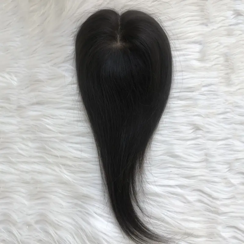 Brazilian human hair silk topper 6*9cm natural scalp for hair loss YR0059